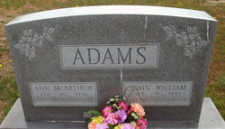 Ann <I>McArthur</I> Adams 