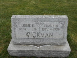 Libbie E <I>Cunningham</I> Wickman 