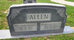 Mary Elizabeth <I>Mason</I> Allen 