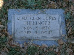 Alma Glen <I>Jones</I> Hullinger 