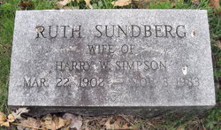 Ruth <I>Sundberg</I> Simpson 