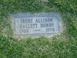 Irene <I>Allison</I> Bundy 
