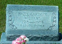 Hazel <I>Gartman</I> Williams 