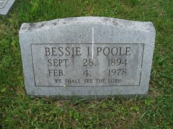 Bessie I. <I>Poling</I> Poole 