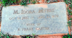 M Idora <I>Myers</I> Carter 