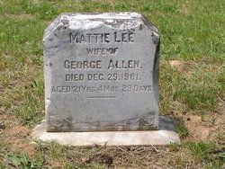 Mattie Lee <I>Stevens</I> Allen 