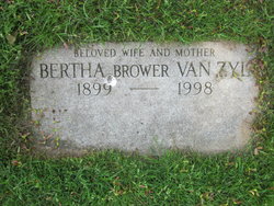 Bertha <I>Brower</I> Van Zyl 