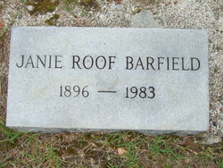 Janie <I>Roof</I> Barfield 