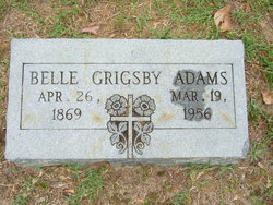 Arabella E. “Belle” <I>Grigsby</I> Adams 