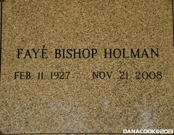 Faye <I>Bishop</I> Holman 