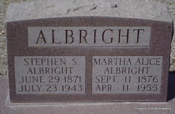 Martha Alice <I>Moore</I> Albright 