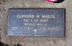 Clifford Harold Joseph “Cliff” Marek 