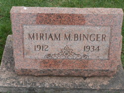 Miriam Maxine <I>Conine</I> Binger 