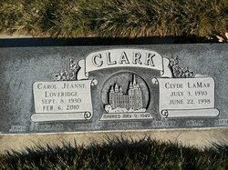 Carol Jeanne <I>Loveridge</I> Clark 