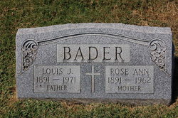 Rose Ann <I>Buehner</I> Bader 