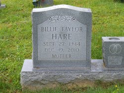 Billie Jean <I>Taylor</I> Hare 