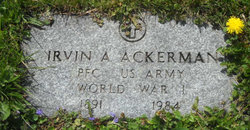 PFC Irvin A Ackerman 