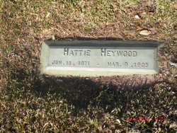 Harriet “Hattie” <I>Halsey</I> Heywood 