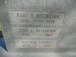 Mary Catherine <I>Halloran</I> Bevington 