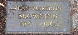 Jean Mershon <I>Kessler</I> Browning 