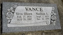 Vera Oleen <I>Gladden</I> Vance 