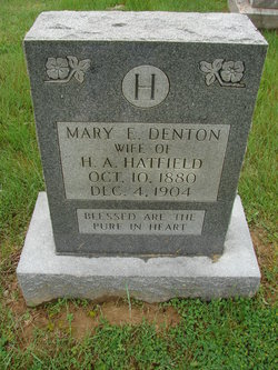 Mary E. <I>Denton</I> Hatfield 