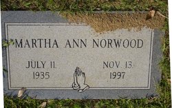 Martha Ann Norwood 