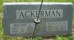 Maudie L. <I>Duke</I> Ackerman 