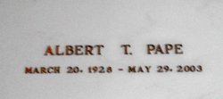 Albert Theodore “Bert” Pape 