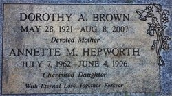 Dorothy Anne “Dottie” <I>Joseph</I> Brown 