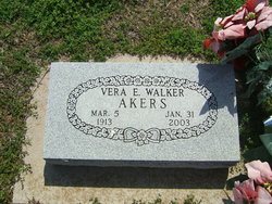 Vera E <I>Walker</I> Akers 