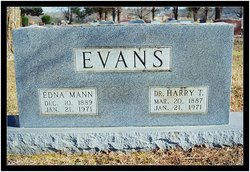 Edna <I>Mann</I> Evans 