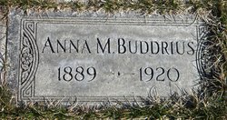 Anna Margaret <I>Eckhardt</I> Buddrius 