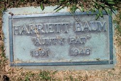 Harriett Hudson “Aunty Pat” <I>Manning</I> Baum 
