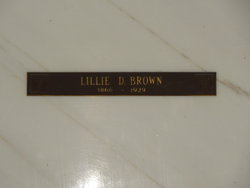 Mary D “Lillie” <I>Young</I> Brown 