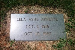Lela May <I>Ashe</I> Arnette 