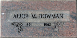Alice M Bowman 