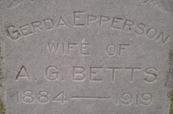 Julia Gerda <I>Epperson</I> Betts 