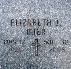 Elizabeth “Betty Jo” <I>Eiche</I> Mier 
