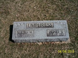 Bertha M. <I>Gilbert</I> Umphress 