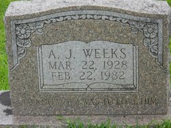 Alfred J “A J” Weeks 