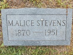 Mary Alice <I>Baker</I> Stevens 