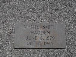 Mamie E <I>Smith</I> Hadden 