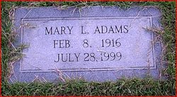 Mary Louise <I>Miles</I> Adams 