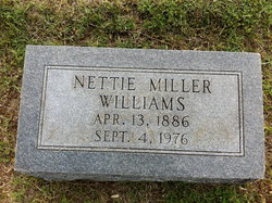 Adeline Nettie <I>Miller</I> Williams 