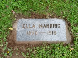 Oraella Sarah “Ella” <I>Moe</I> Manning 