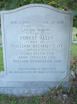 Forest <I>Allen</I> Cox 