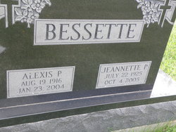 Jeannette P <I>Charest</I> Bessette 