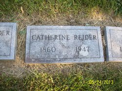 Catherine Elizabeth “Kate” <I>Sharp</I> Reider 