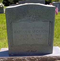 Martha Mae <I>Cratty</I> McCaslin 